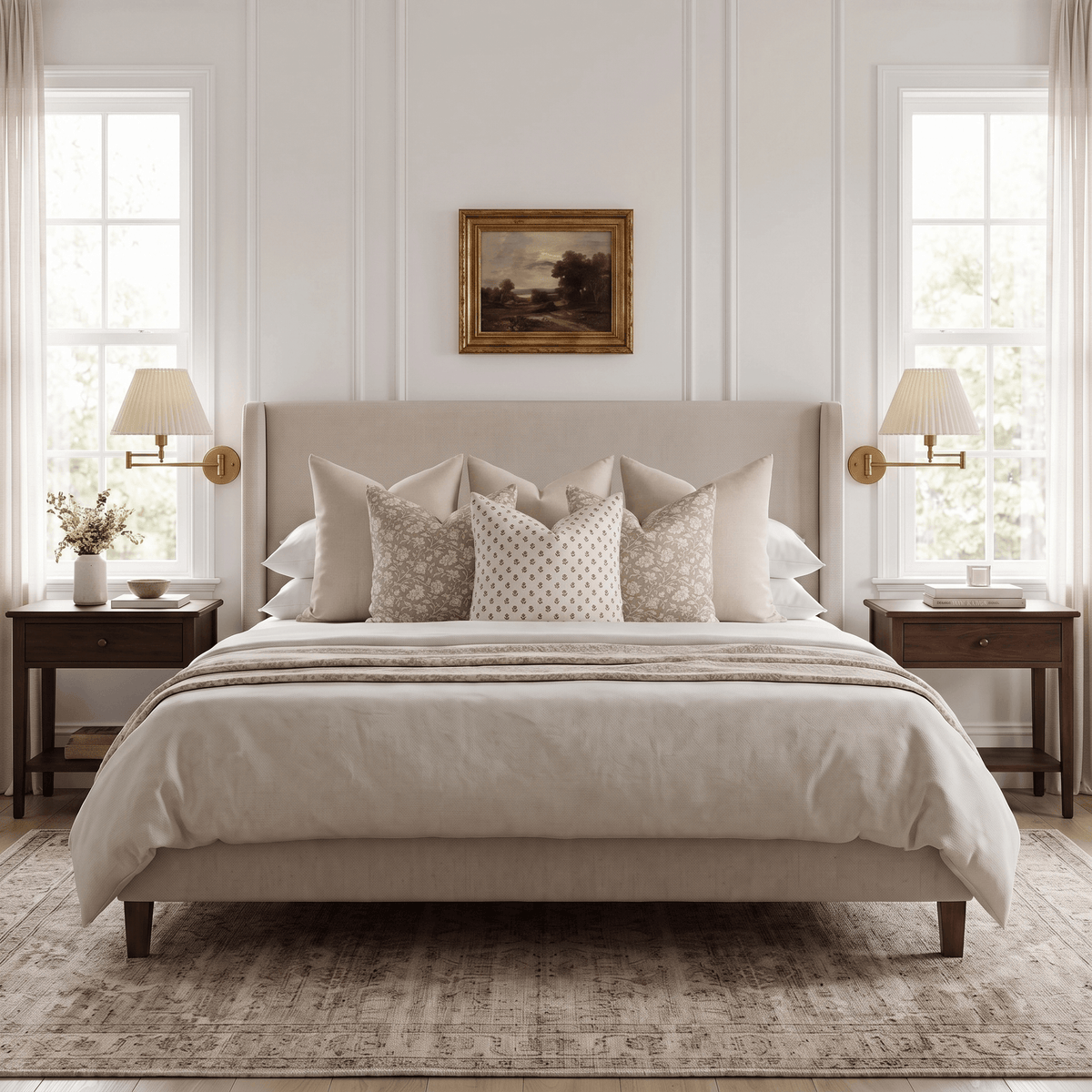 Adaira Bedroom Pillow Combination | Set of Six Pillow Covers