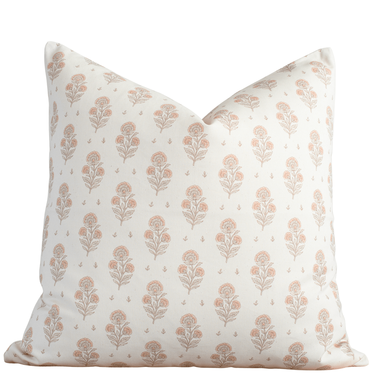 Anais Peach Floral Pillow Cover 20" x 20"