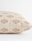 Anais Peach Floral Pillow Cover