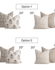 Soler Pillow Combination | Set of Four Pillow Covers