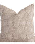 Niva Floral Block Printed Pillow Cover | Sage Green