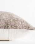Niva Floral Block Printed Pillow Cover | Sage Green