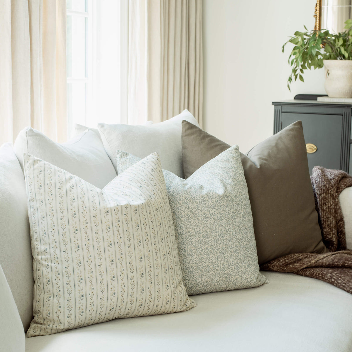 Lucille Pillow Combination | Set of Three Pillow Covers