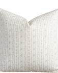 Willa Blue Floral Stripe Pillow Cover