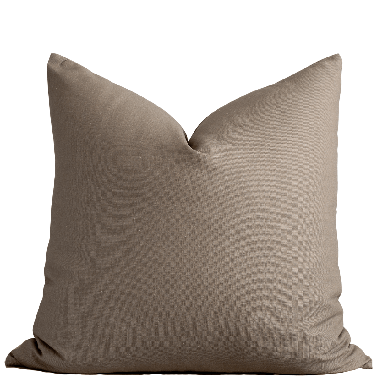 Leme Taupe Cotton Pillow Cover