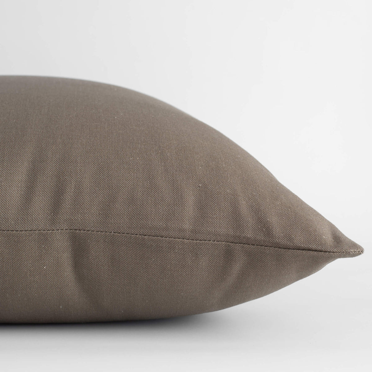 Leme Taupe Cotton Pillow Cover