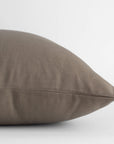Leme Taupe Cotton Pillow Cover