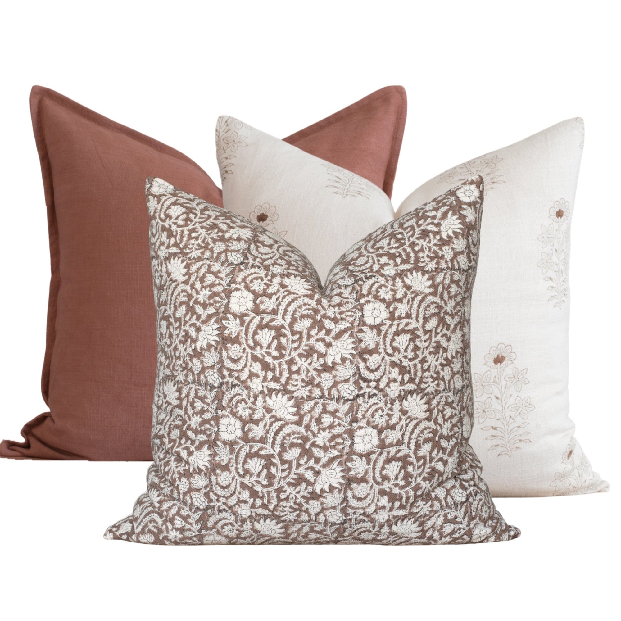 Scarlett Pillow Combination | Set of Three Pillow Covers