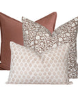 Natalie Pillow Combination | Set of Three Pillow Covers