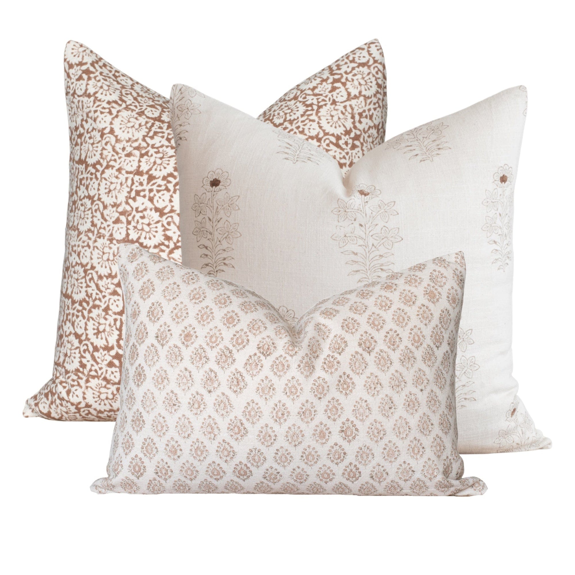 Amelia Pillow Combination | Set of Three Pillow Covers