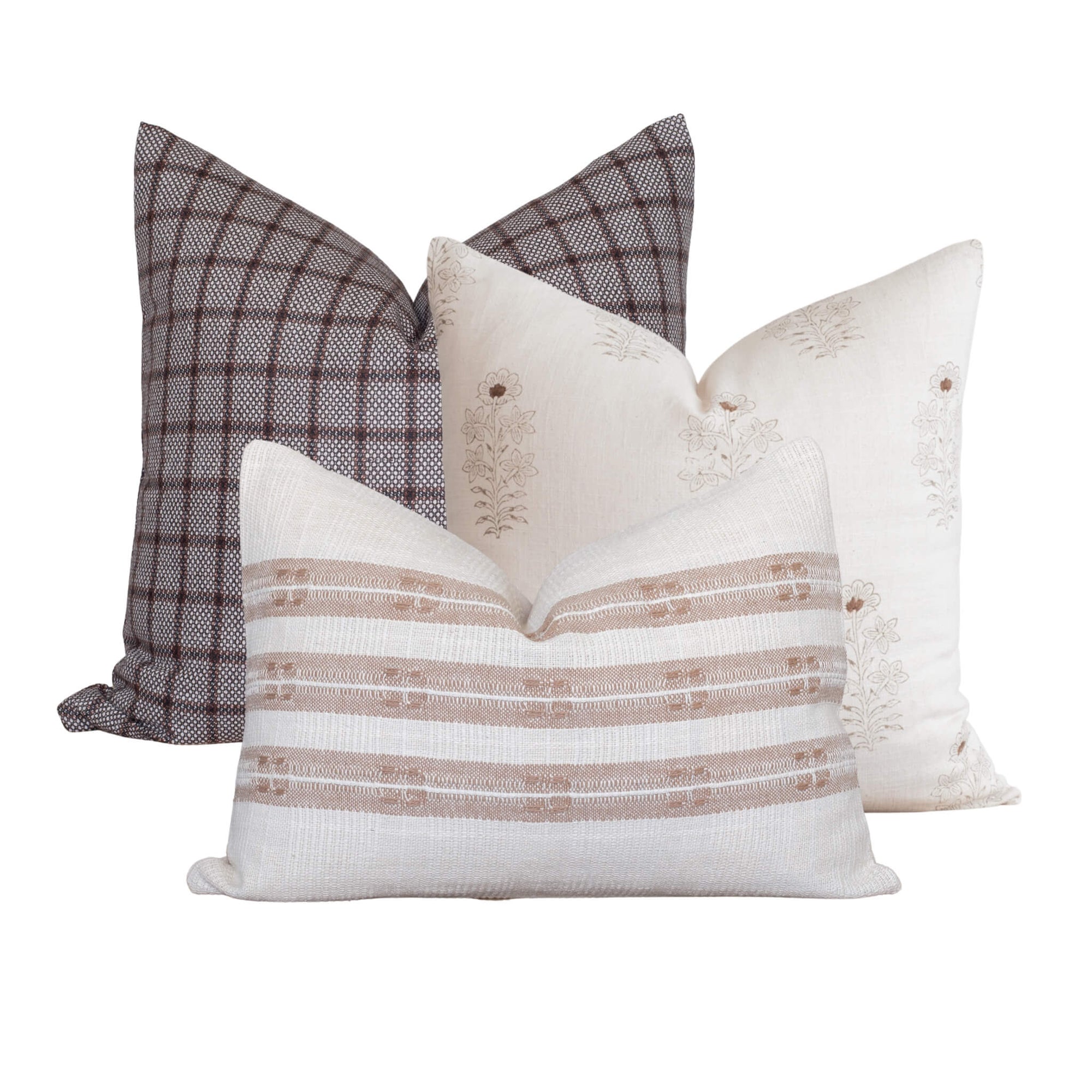 Eliana Pillow Combination | Set of Three Pillow Covers