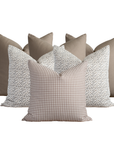 Maura Bedroom Pillow Combination | Set of Six Pillow Covers