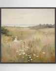 Countryside Wildflower Gathering | Canvas Black