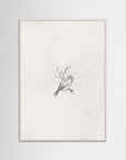 Bird on Tree Branch Art Print | Children's Room Decor White Wood