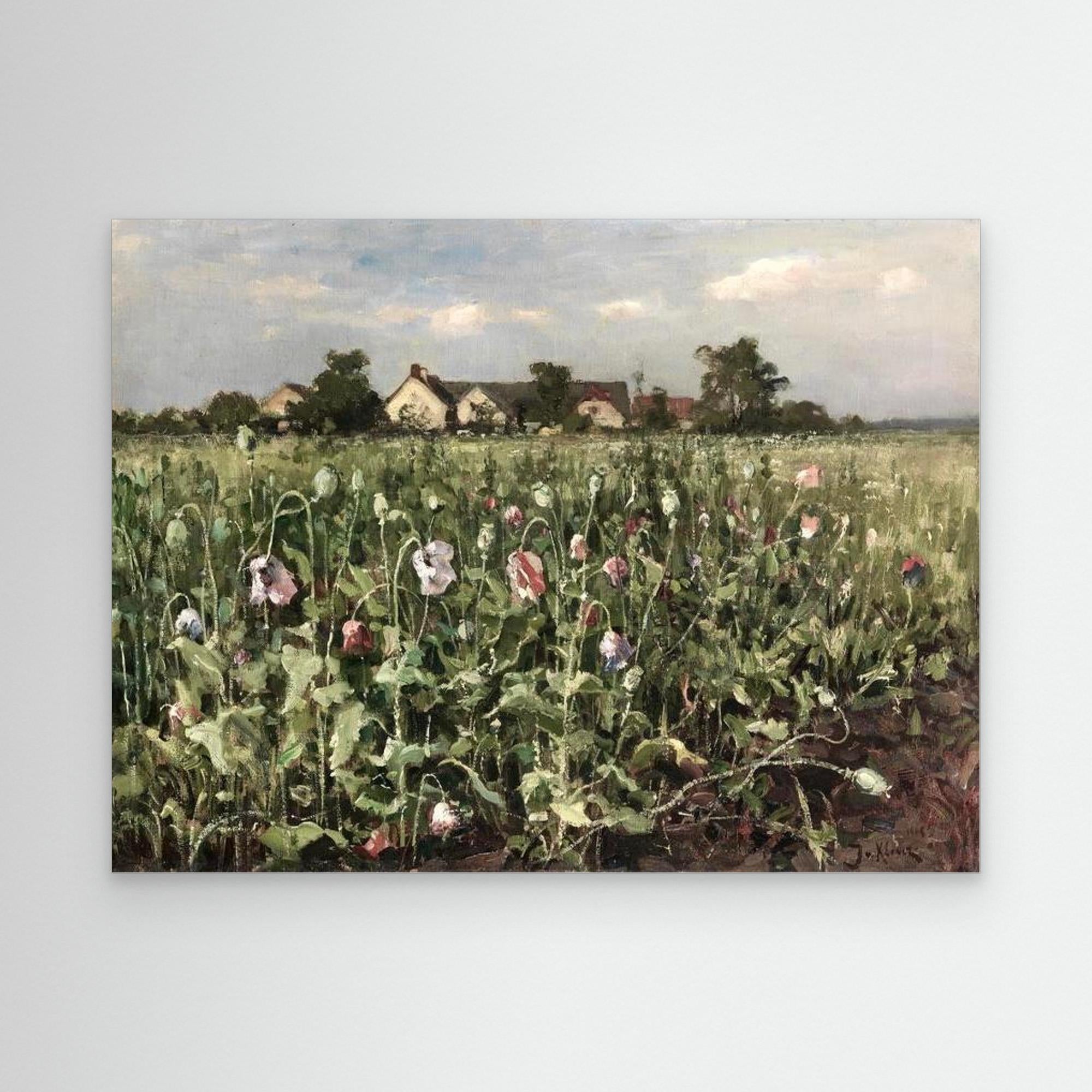 Wildflower Field Landscape No Frame