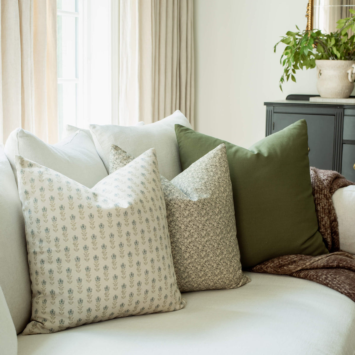 Willow Pillow Combination | Set of Three Pillow Covers