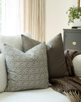 Camille Neutral Botanical Pillow Cover