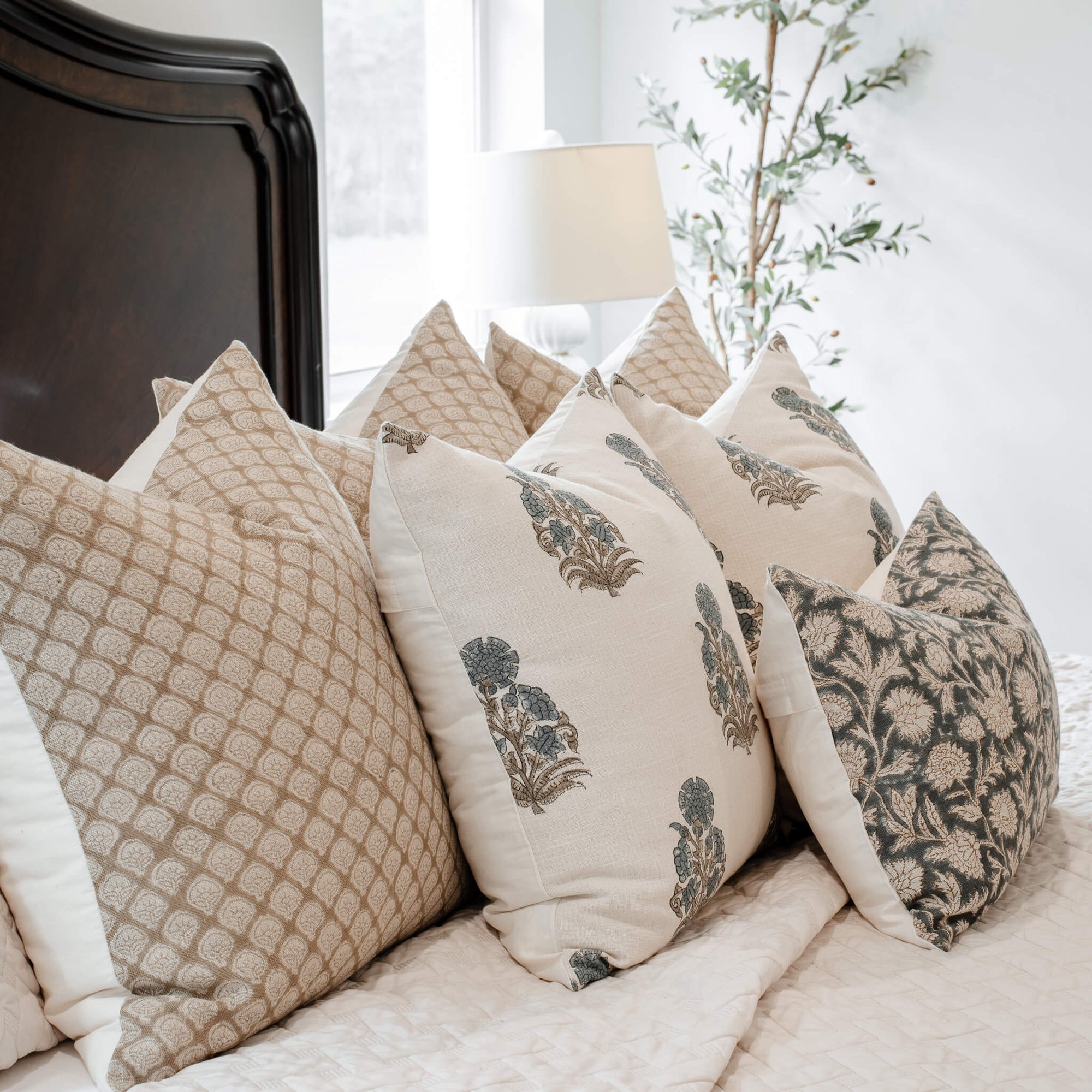 Belleview Bedroom Pillow Combination | Set of Six Pillow Covers
