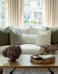 Vivienne Sage Green Floral Pillow Cover