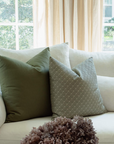 Vivienne Sage Green Floral Pillow Cover