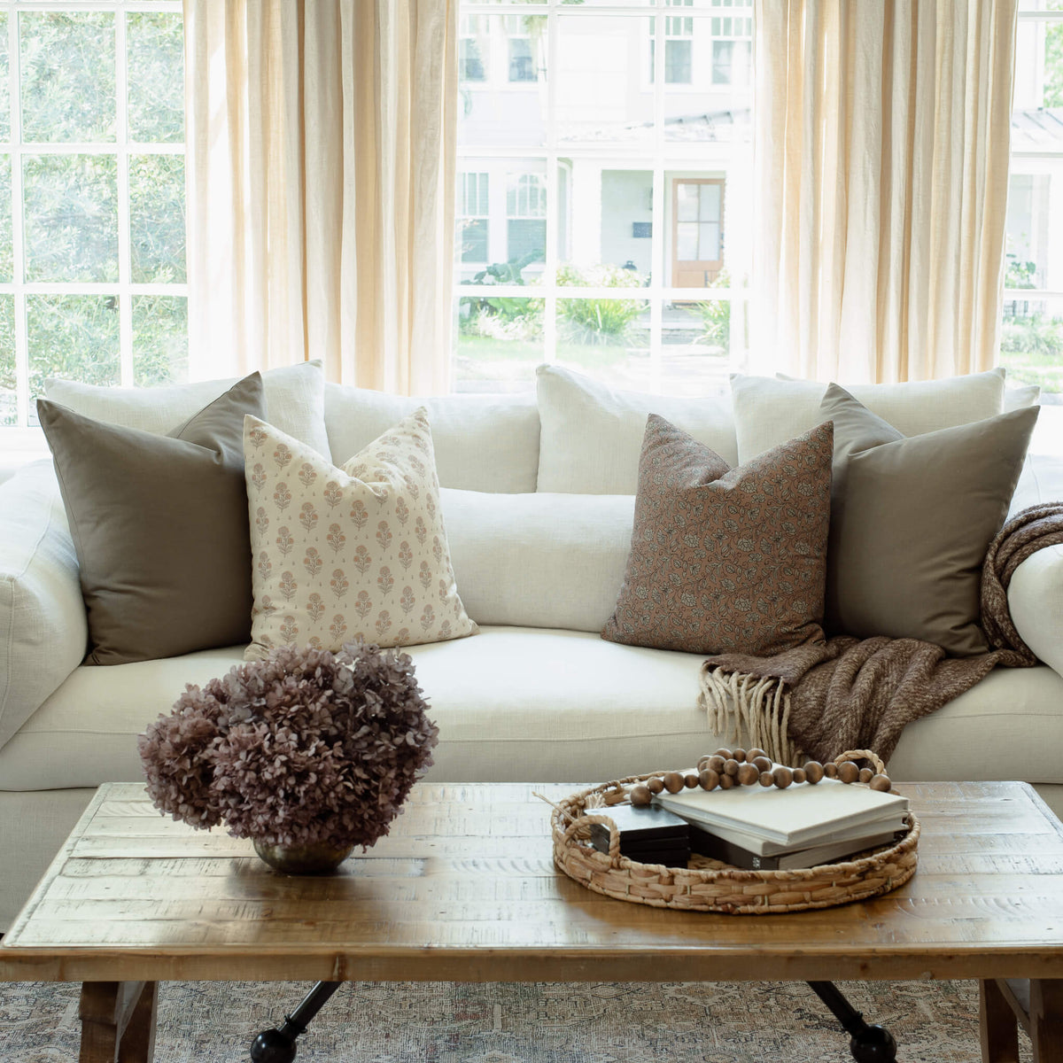 Noemie Pillow Combination | Set of Four Pillow Covers