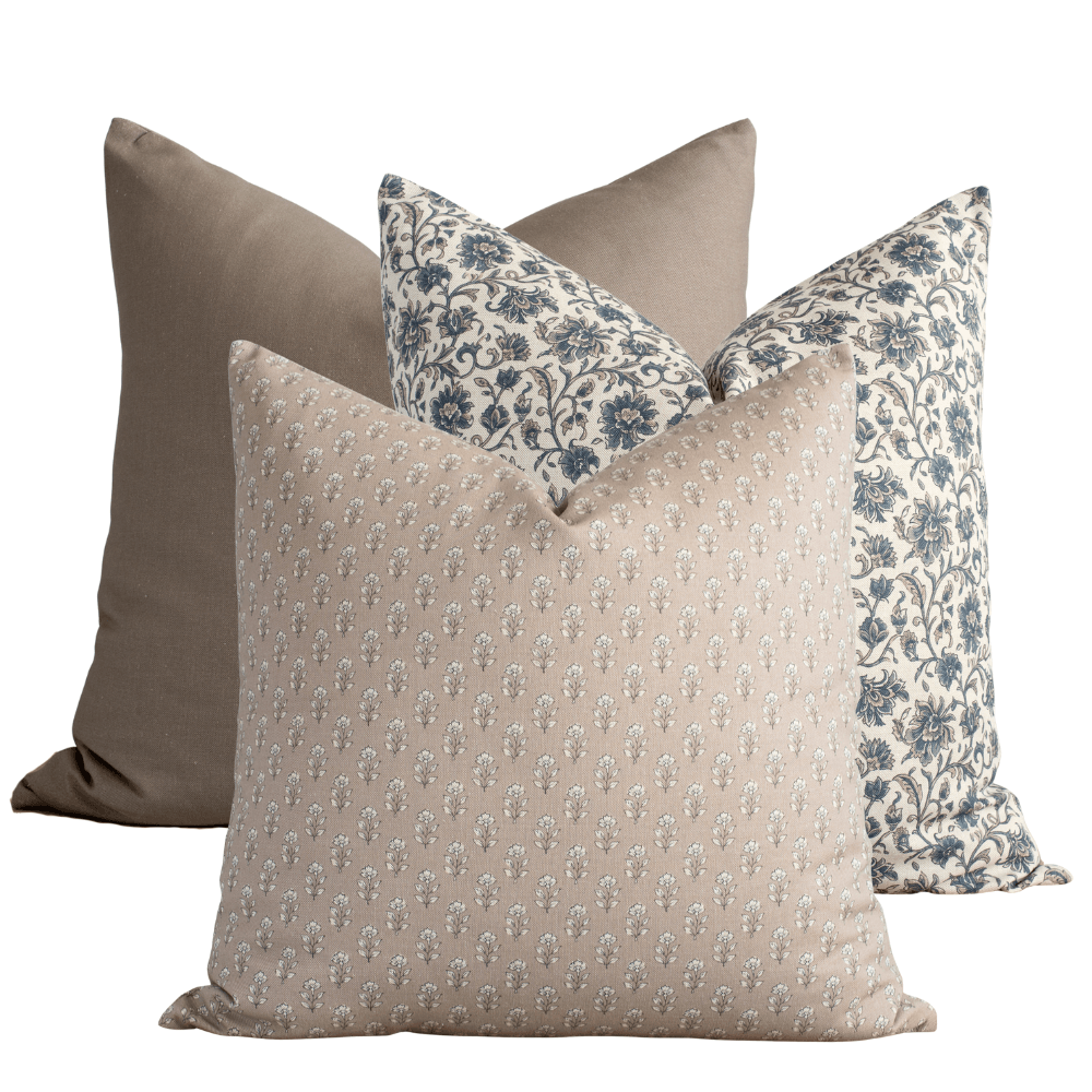 Henley Pillow Combination | Set of Three Pillow Covers