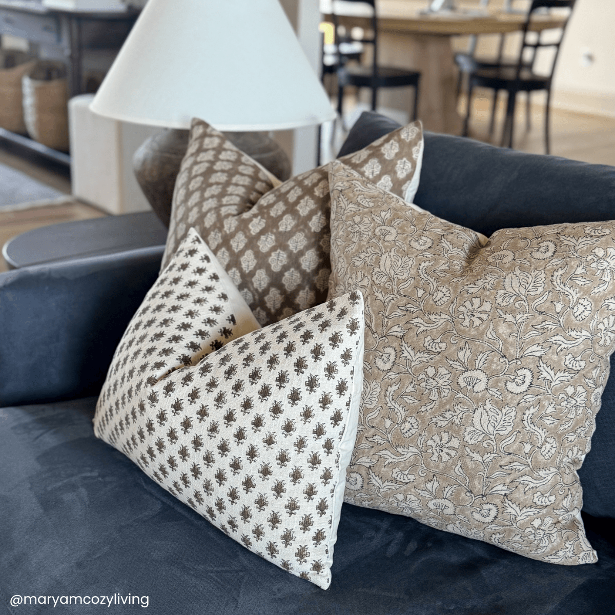 Maryam Pillow Combination | Set of Three Pillow Covers