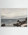Ocean Seascape Fine Art Print White Wood No border