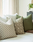 Pippa Brown Floral Pillow Cover