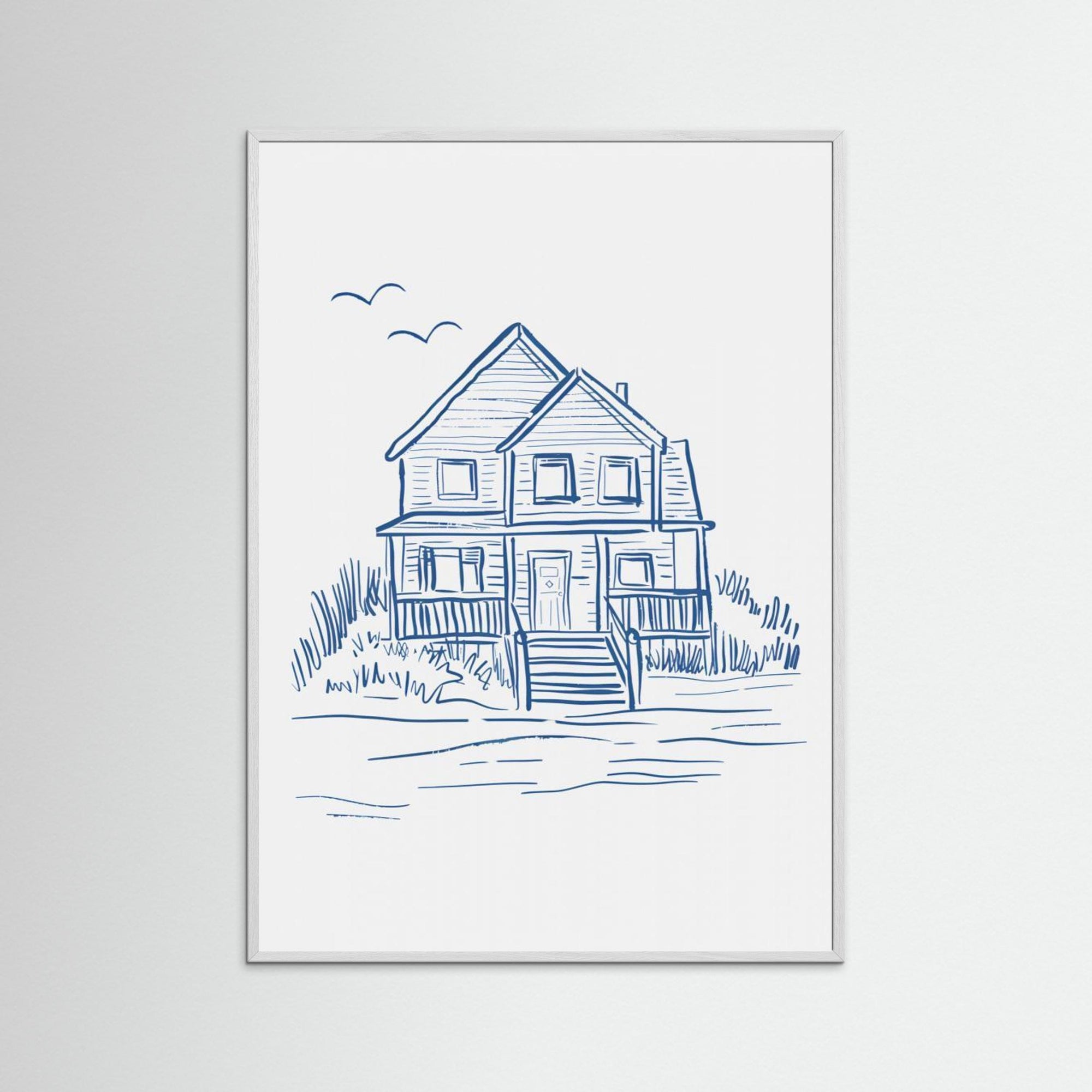 Nantucket Beachhouse by Jolly And Dash White Wood No border