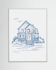 Nantucket Beachhouse by Jolly And Dash White Wood No border