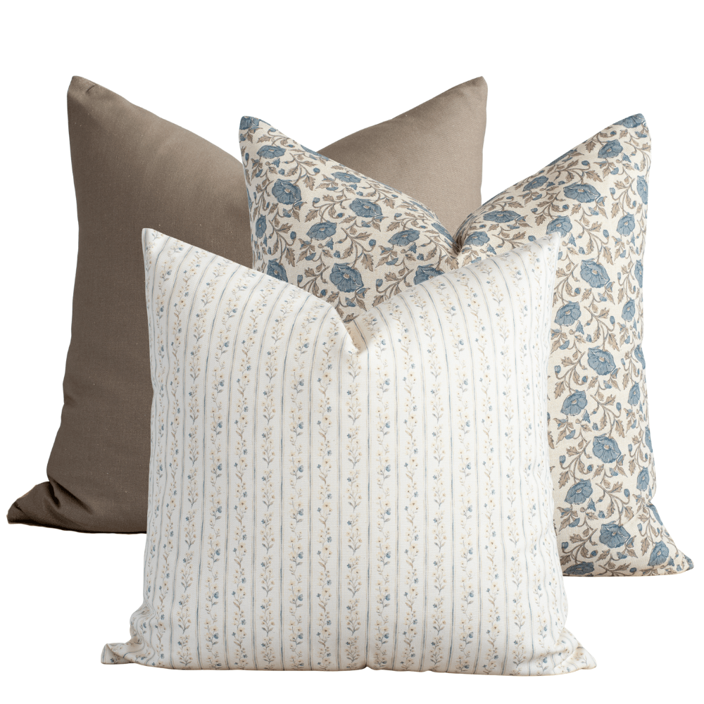 Amelia Pillow Combination | Set of Three Pillow Covers