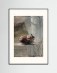 Spring Flowers Art Print Black Wood Freja