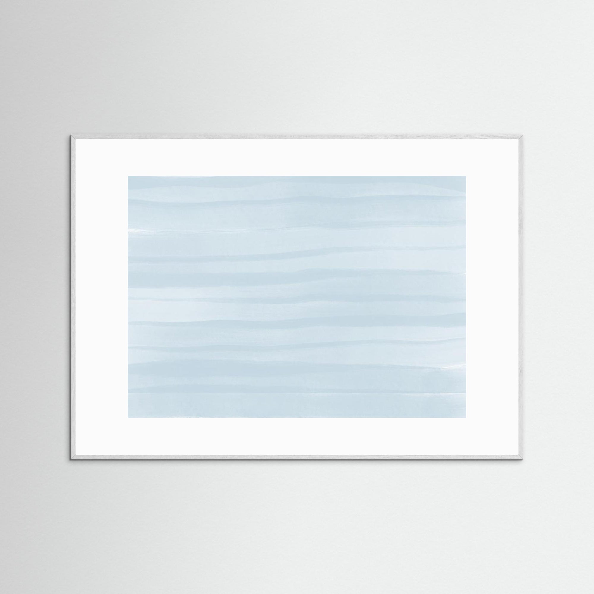 Waves of Blue by Uplusmestudio White Wood White