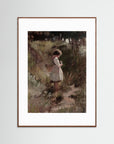 Among the Wildflowers Art Print Oak Dark White