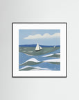 Rough Sea by Little Dean Black Wood White