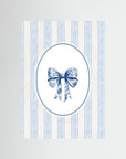 Blue Ribbon Bow Wall Art | Children's Room & Nursery Decor No Frame