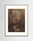 Woodland Creek Landscape Fine Art Print Oak Dark Freja
