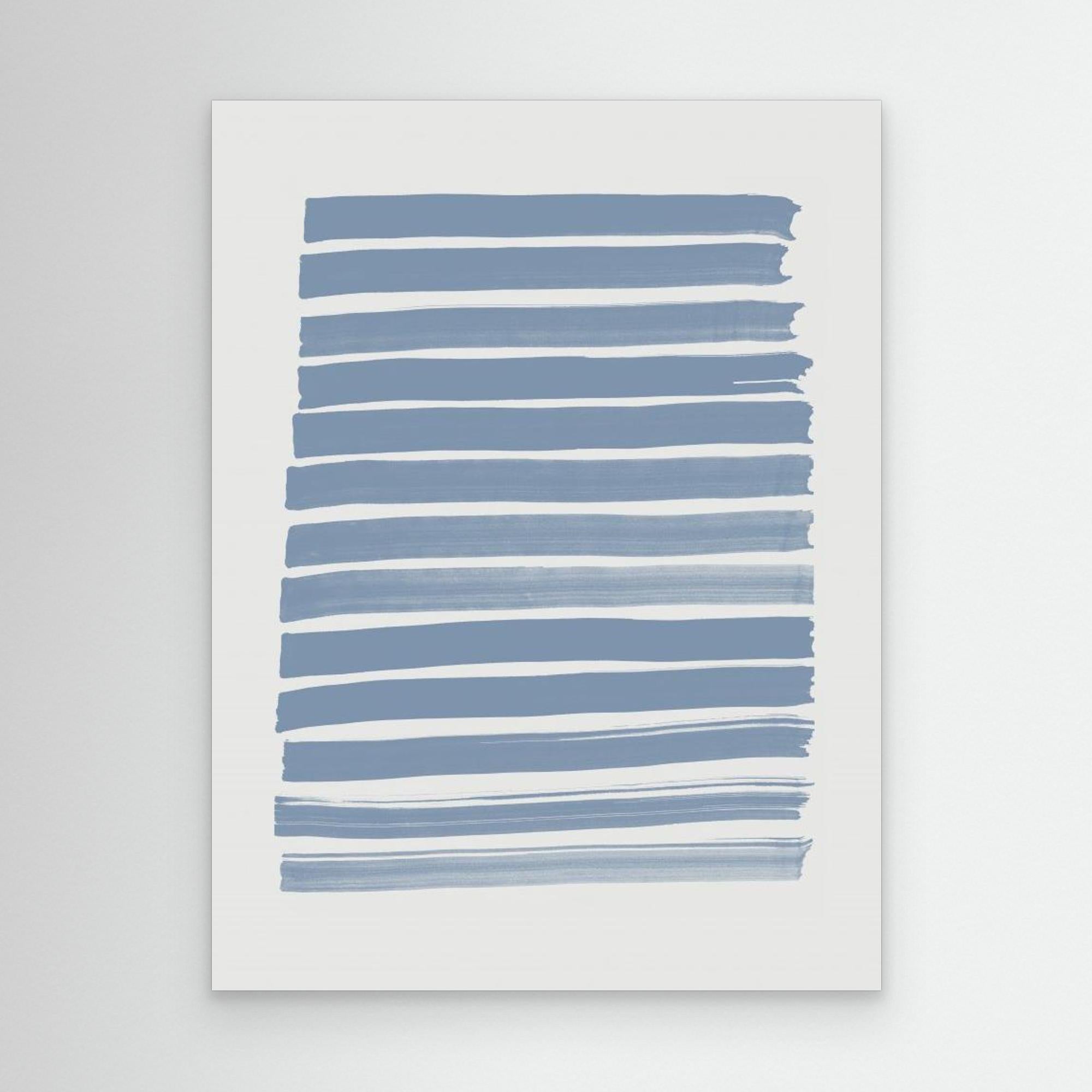 Blue Strokes by Pictufy Studio No Frame