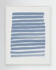 Blue Strokes by Pictufy Studio | Canvas White