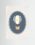 Blue Balloon Wall Art Print | Boys Room & Nursery Decor No Frame
