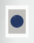Watercolor Circle and Stripes by The Miuus Studio No Frame White