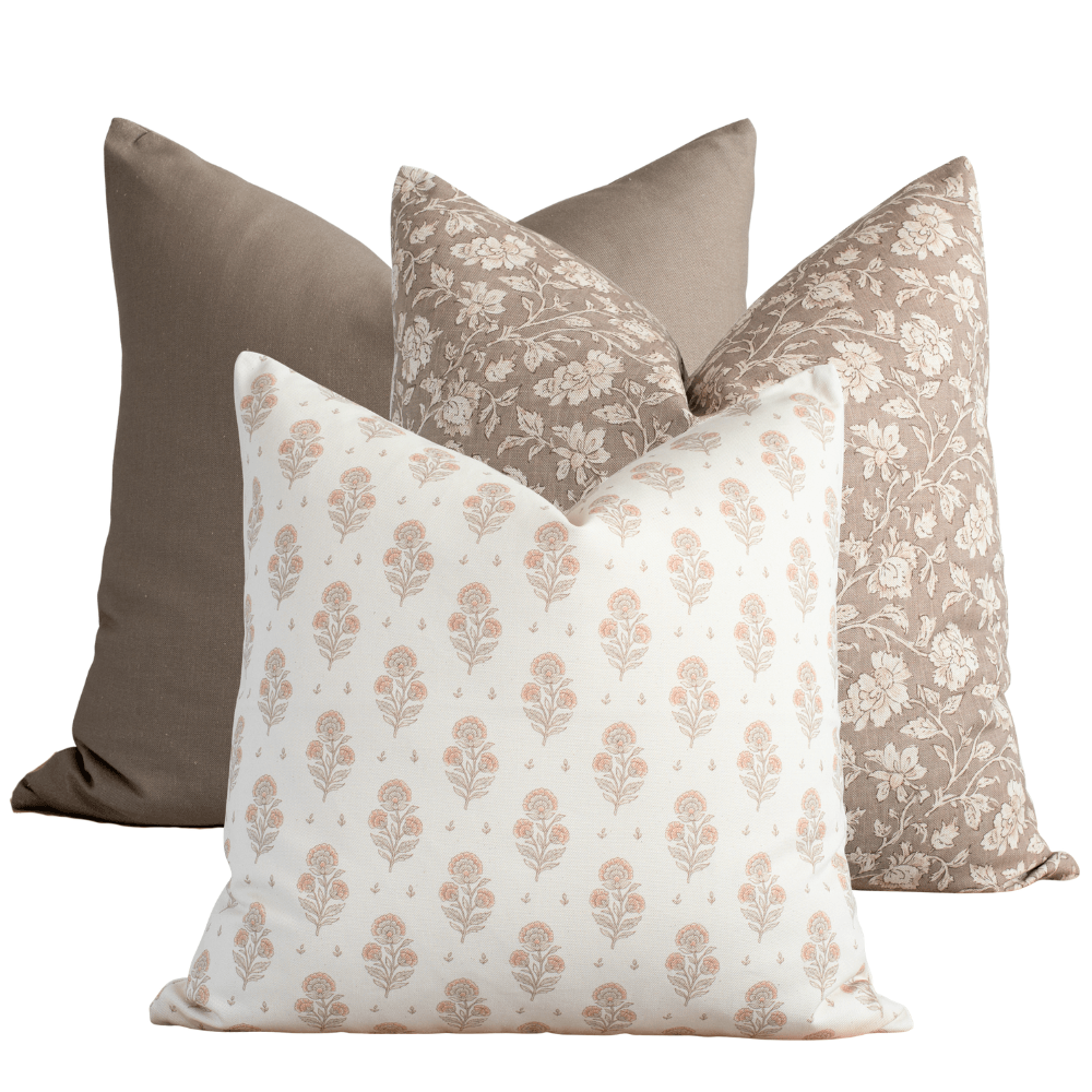 Florence Pillow Combination | Set of Three Pillow Covers