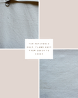 **FLAWED** Ella Floral Block Printed Pillow Cover | Light Brown + Terracotta Detail
