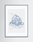 Nantucket Beachhouse by Jolly And Dash Blue Wood White