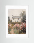 Rustic Cottage Landscape Fine Art Print White Wood White