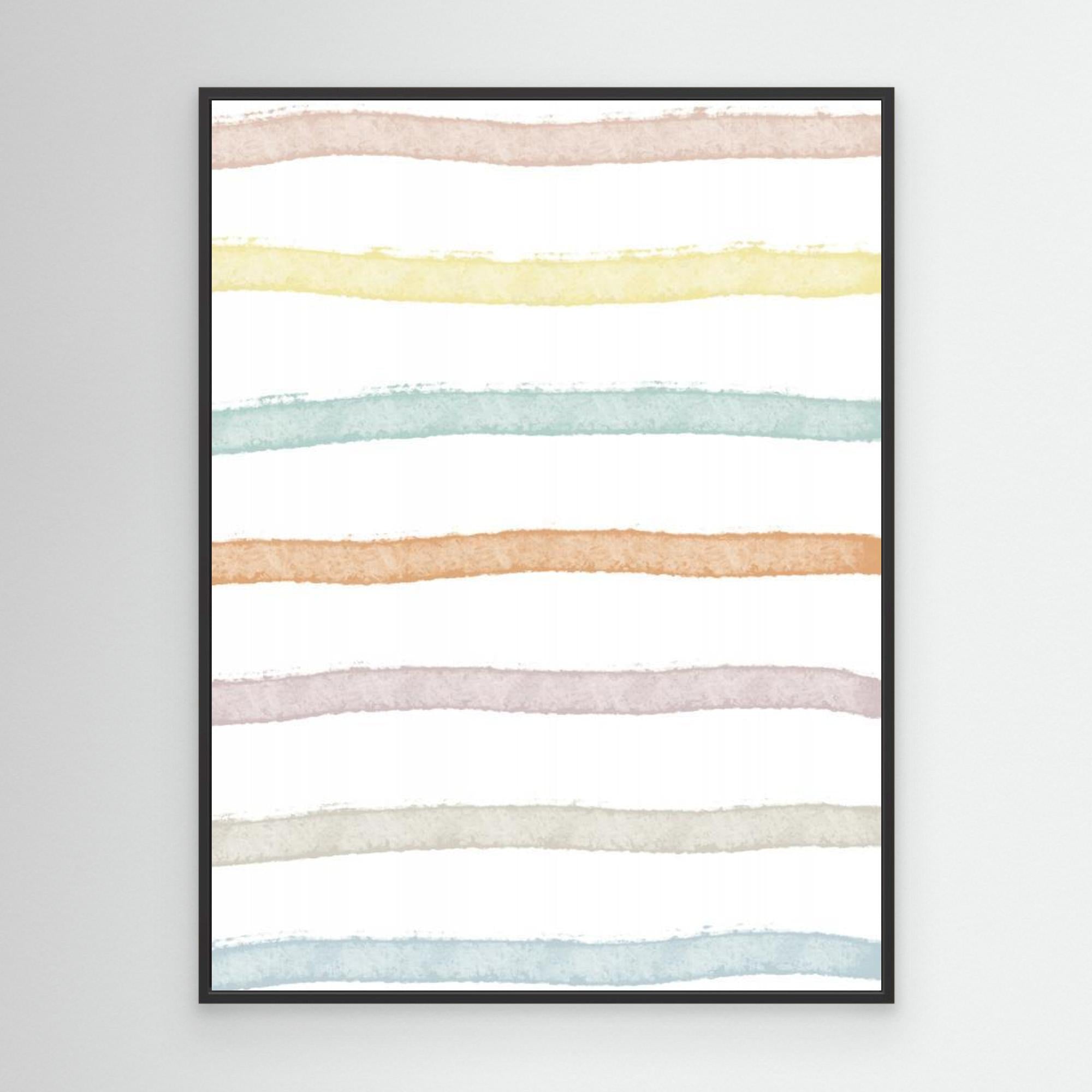 Colorful Lines by Uplusmestudio Black