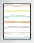 Colorful Lines by Uplusmestudio Black