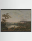Mountain Landscape Fine Art Print Black Wood No border