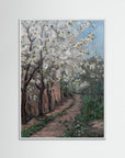 Blossoms in Spring Fine Art Print White Wood No border